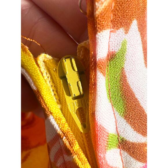 Vintage 60s 70s Flutter Sleeve Hawaiian Maxi Dress - Picture 7 of 16